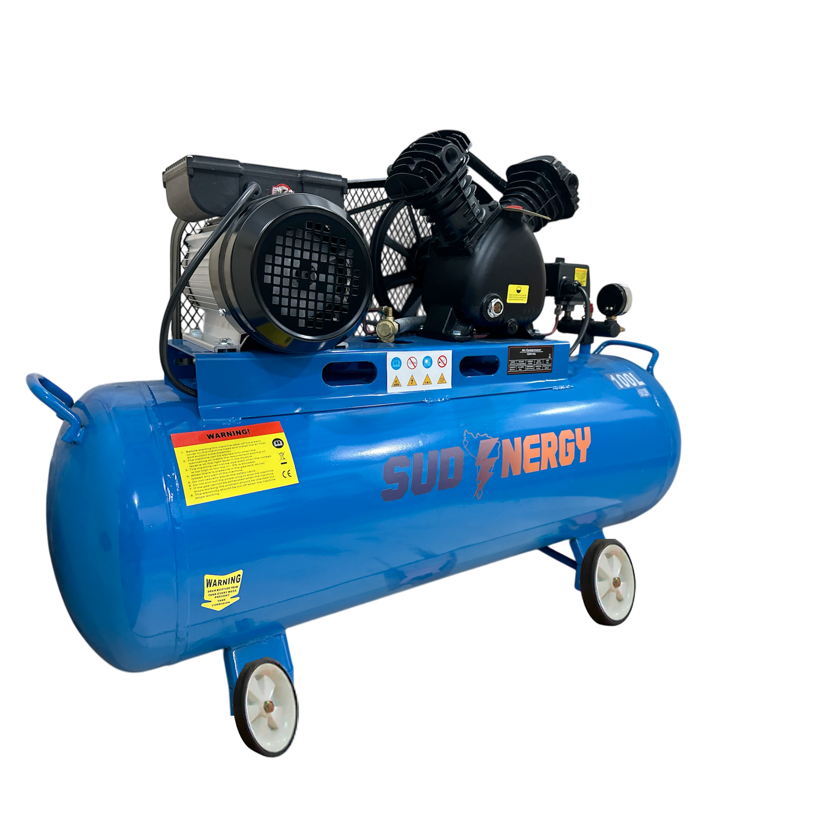 Compresor de aire 3 HP 100 litros V2065-100L Sud Energy - Imagen 4