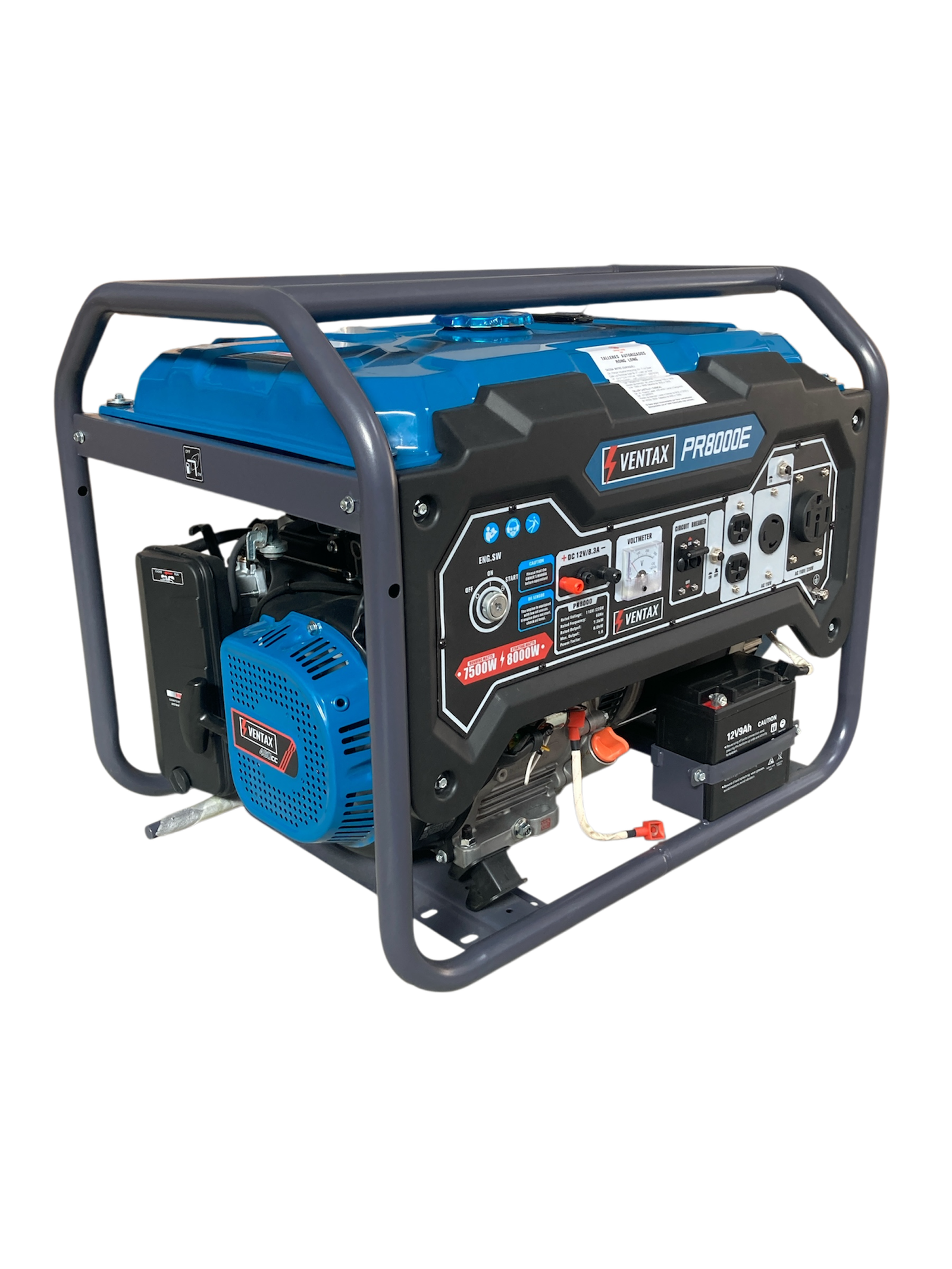 Generador a Gasolina 8 kW PR8000E Ventax - Imagen 3