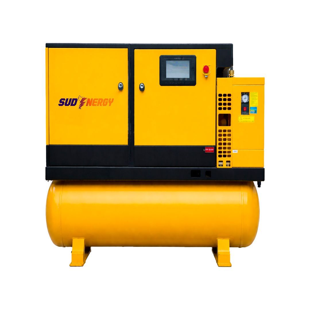 Compresor de tornillo 10 HP con tanque y secador SUD ENERGY